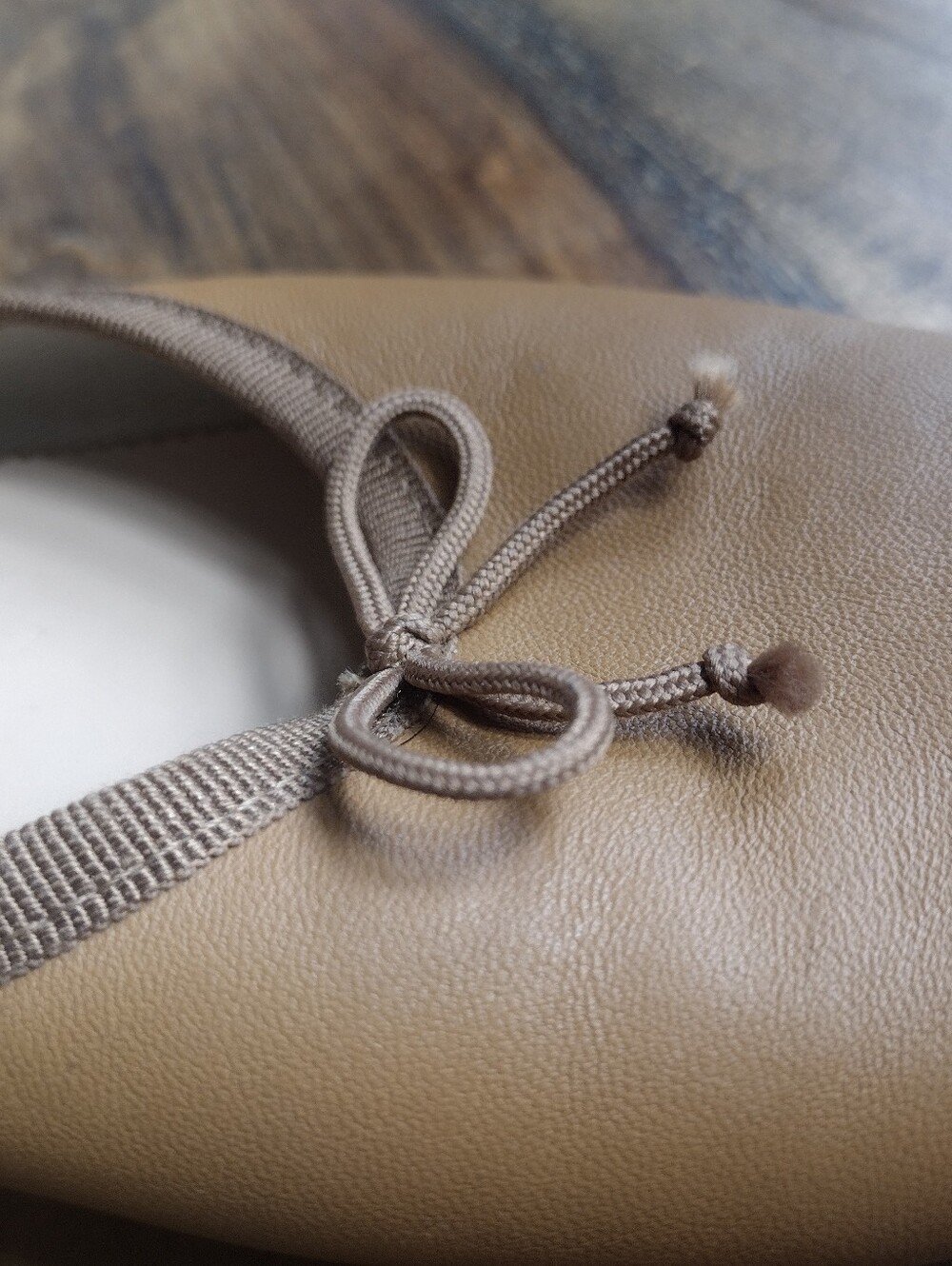 J Crew Tan Leather Zoe Ballet Mules Size 7-7.5 - Picture 4 of 6